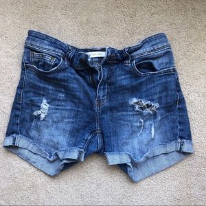 Eunina mid rise shorts women’s small ripped